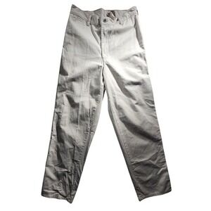 CALVIN KLEIN‎ Flat Front Cotton Chino Pants Enzyme Wash Casual MADE USA SZ 31x32